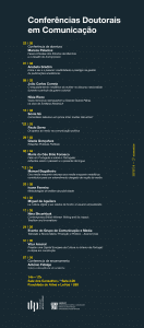 Cartaz - Conferências Doutorais em Comunicação