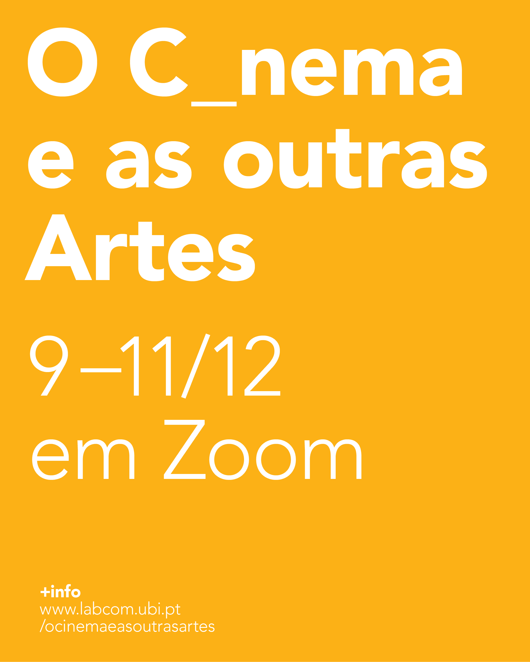 Cartaz - Cinema e as outras Artes 2020