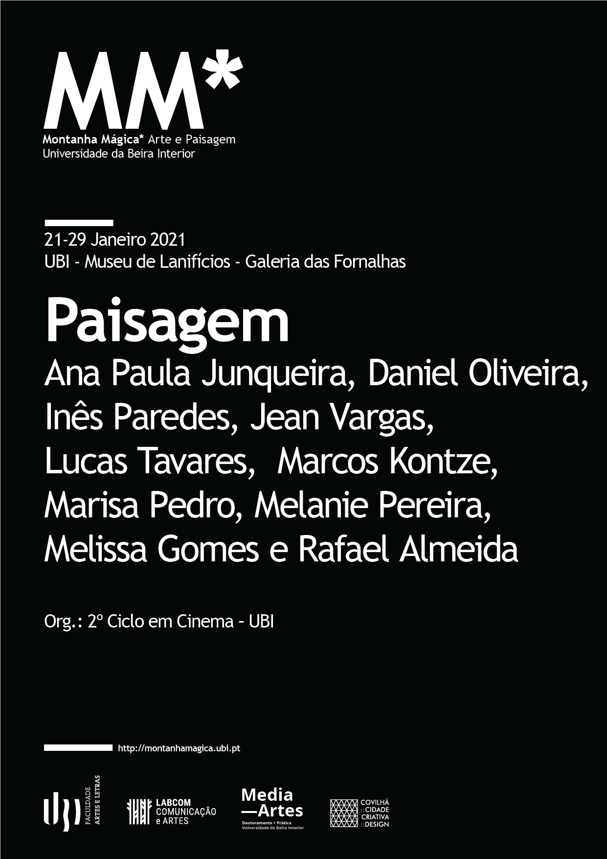 Cartaz - Montanha Mágica* 2021 – exposição "Paisagem"